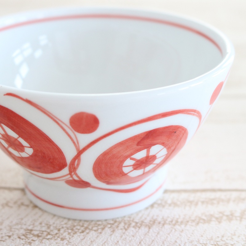 丸紋花 茶碗赤 | ハンプティーダンプティー公式通販| すべての商品