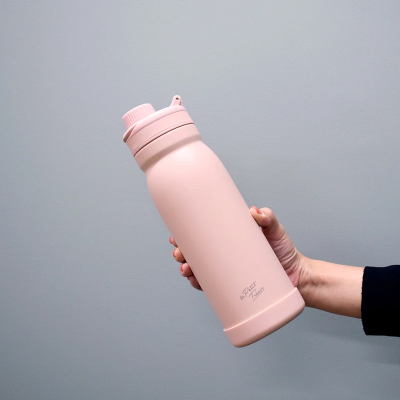 トレゾワ ステンレス直飲みボトル1000 ピンク