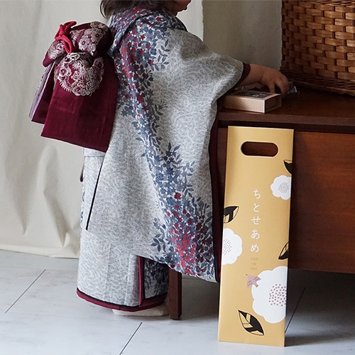 FORNE(フォルネ) 千歳飴袋/椿と葉