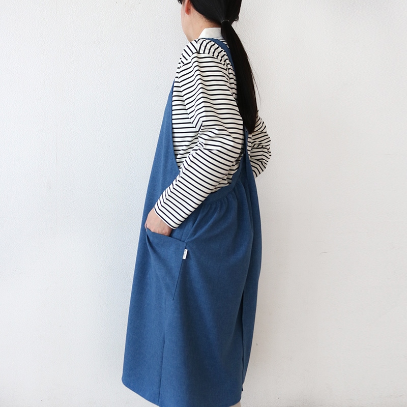 HDイージーケアギャザーバッククロスエプロン NV