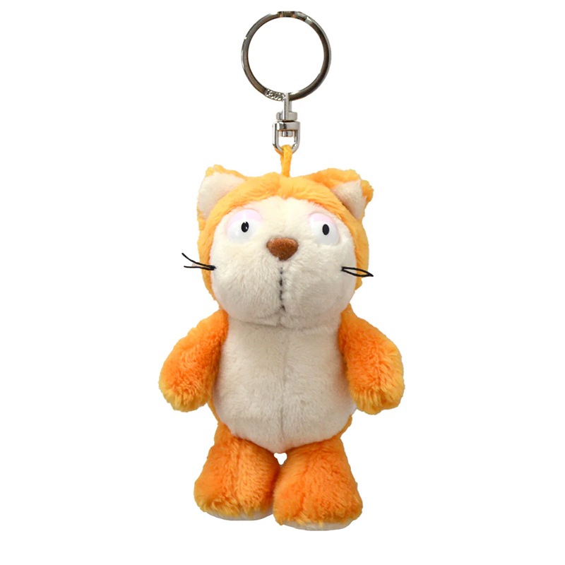 NICI キーリング コミックキャット オレンジ 10cm