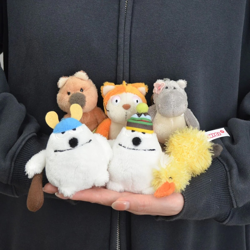 NICI キーリング コミックキャット オレンジ 10cm