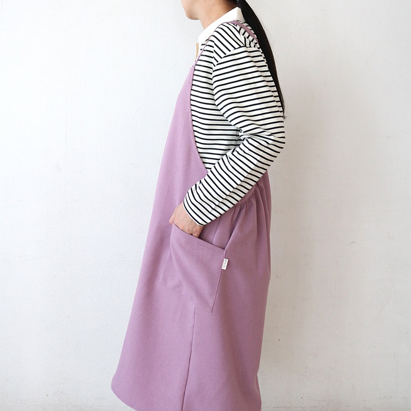 HDイージーケアギャザーバッククロスエプロン PK