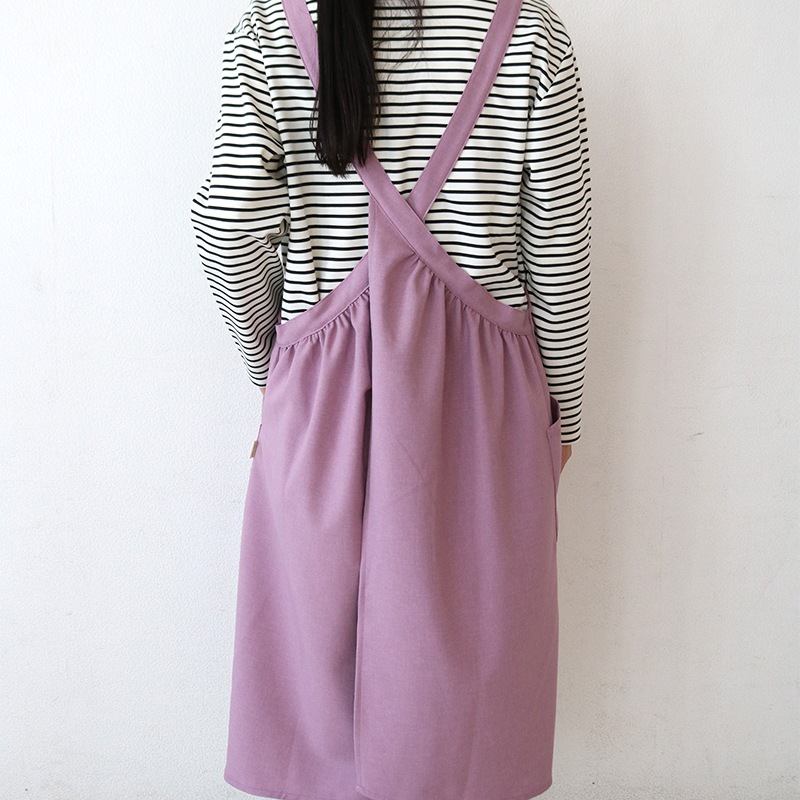 HDイージーケアギャザーバッククロスエプロン PK