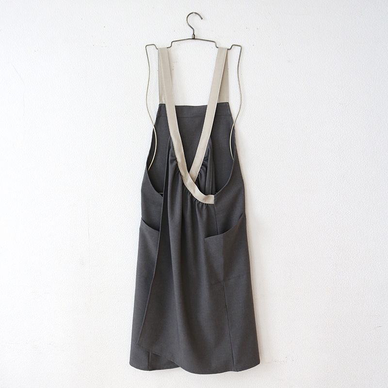 HDイージーケアギャザーバッククロスエプロン GY-BE | ハンプティー