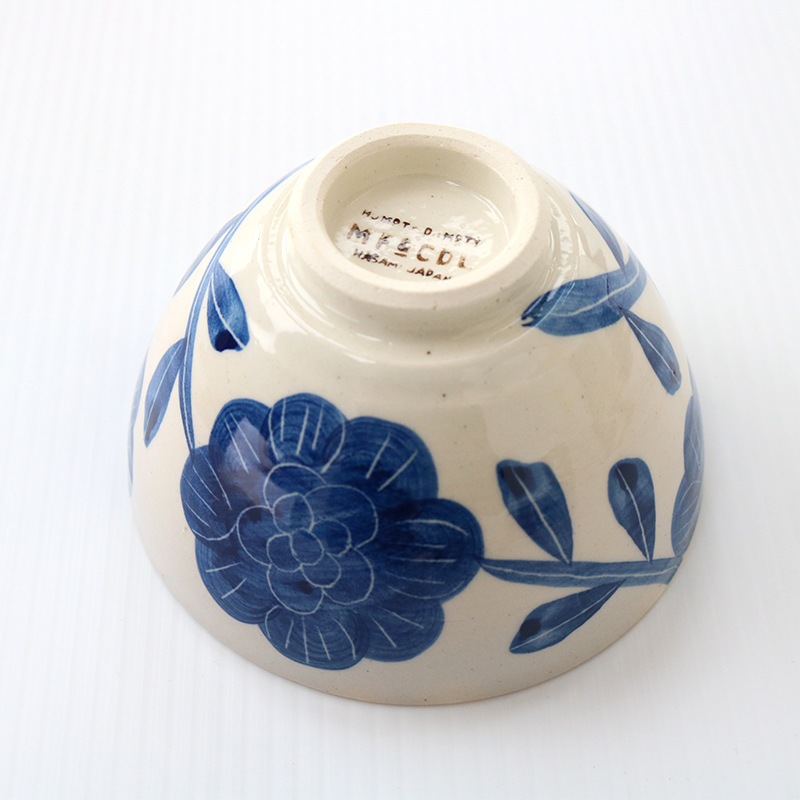 ブルーム 丸茶碗 青