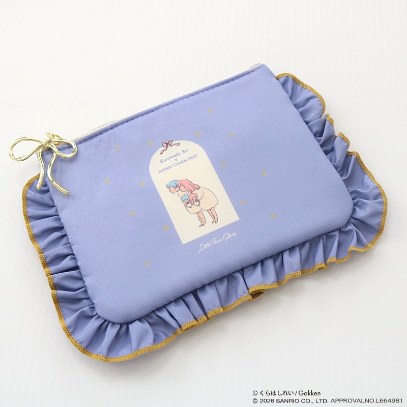 激レアパグパネル生地　ハンドメイド　フラットポーチ 6月下旬お届け】くらはしれい×サンリオキャラクターズ フラットポーチ