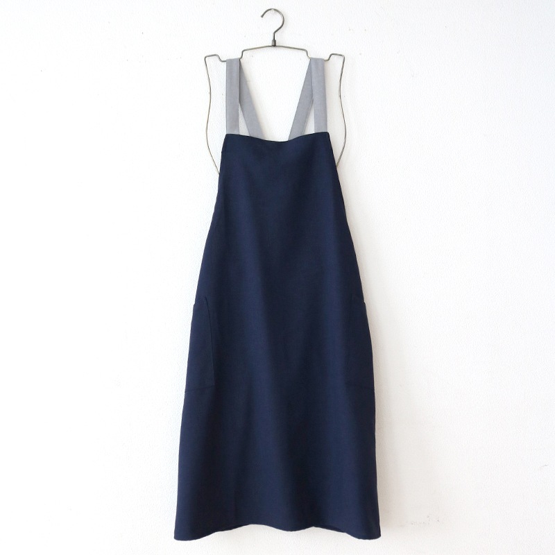 HDイージーケアギャザーバッククロスエプロン NV-GY