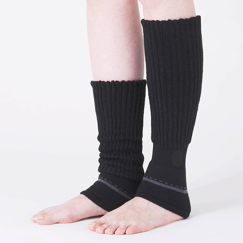 靴下サプリ まるでこたつレッグウォーマー BK | ハンプティーダンプ