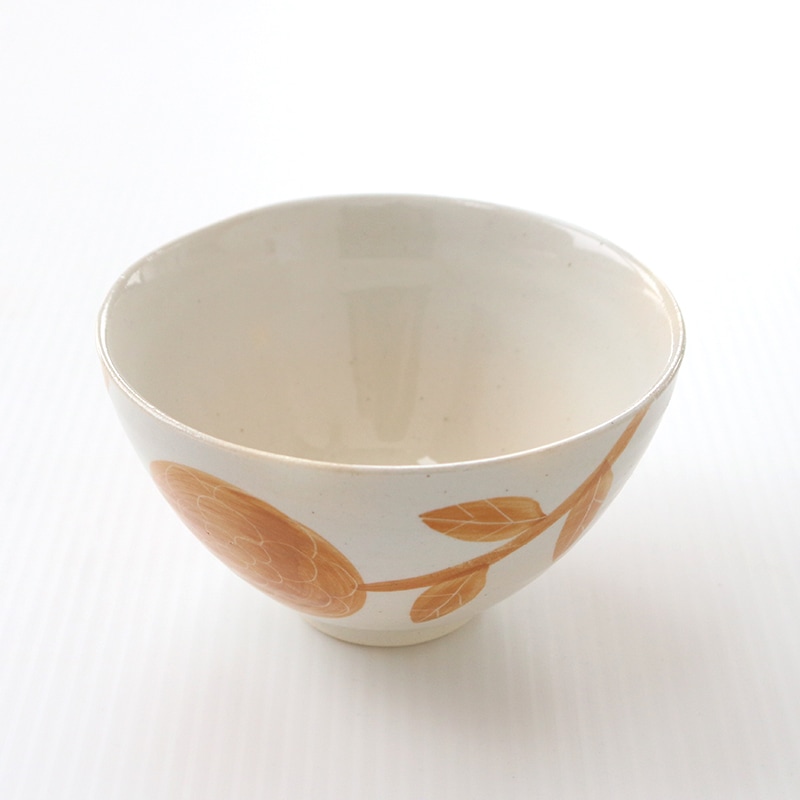 アスター 丸茶碗 黄