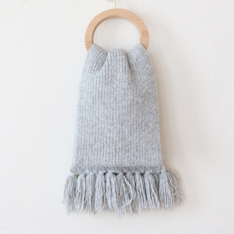 フリンジストライプマフラー