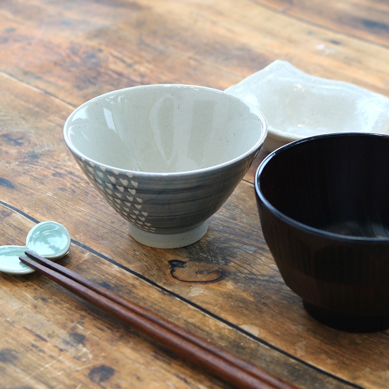三角紋 茶碗 グレー | ハンプティーダンプティー公式通販| 雑貨