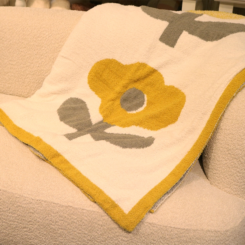 イロドリフラワー ブランケットLサイズ YE