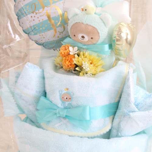 アナノカフェきぐるみ　おむつケーキ　ＬＬ　ブルー