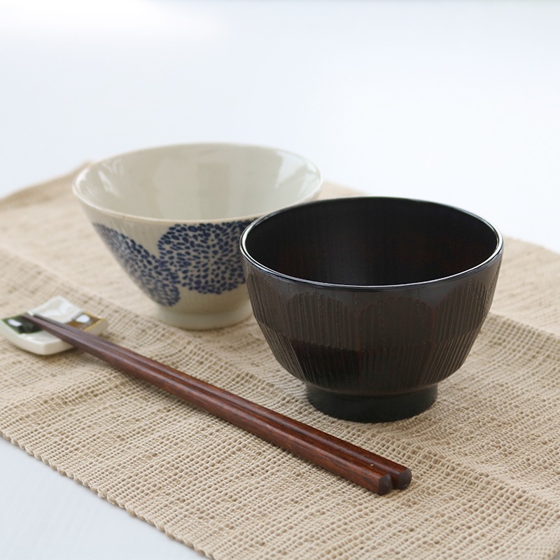 HDレンジ欅はつり杢目汁椀