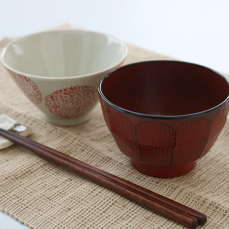 HDレンジ欅はつり杢目汁椀