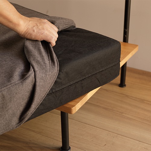 Glam(グラム) アームソファ（左肘） チャコールグレー 【送料込】