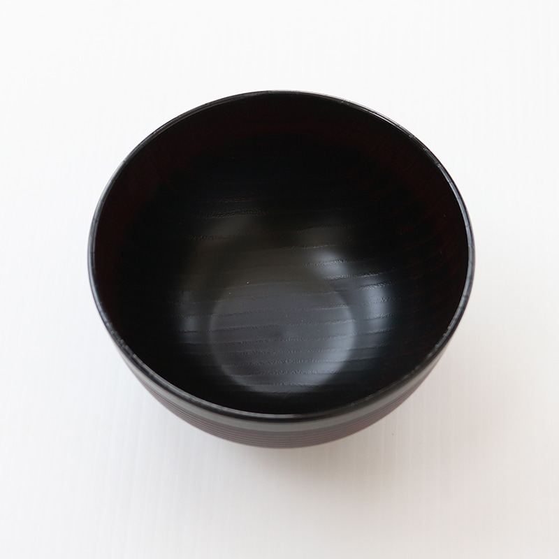 HDレンジ欅千筋杢目汁椀