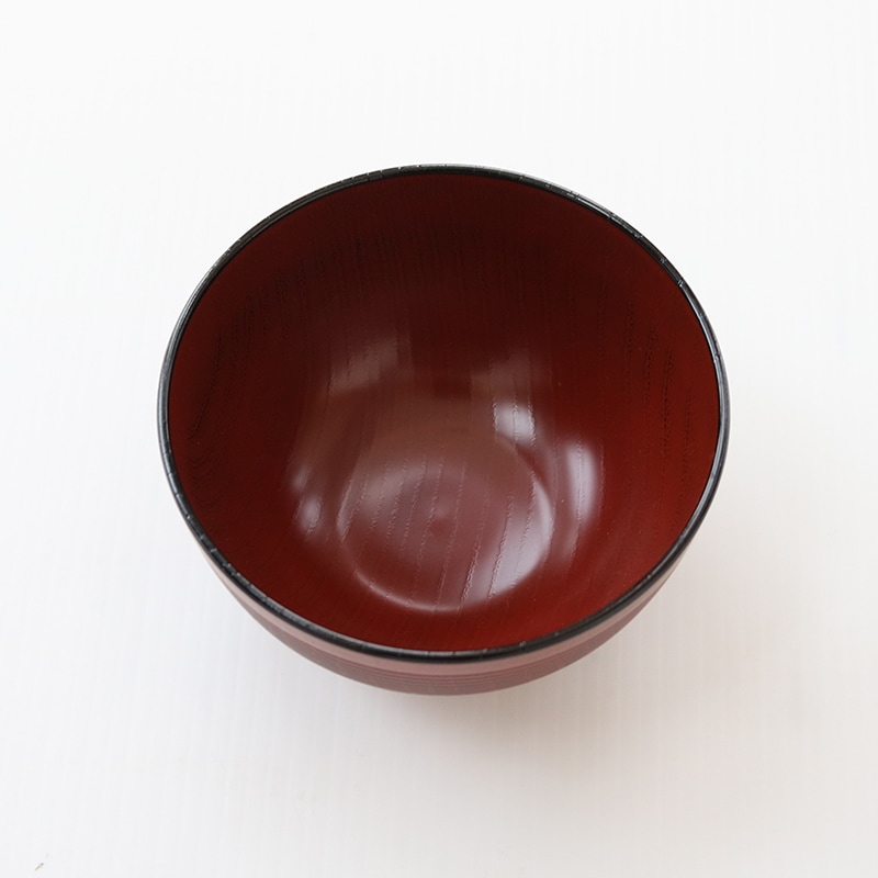 HDレンジ欅千筋杢目汁椀