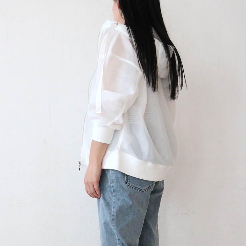 美品！PLEATSPLEASEパーカーポロシャツ メッシュ切替デザインmh321 