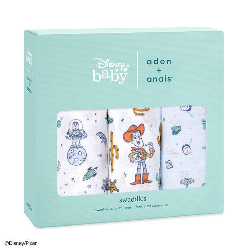 トイストーリー クラシックスワドル3枚入|エイデン&アネイ