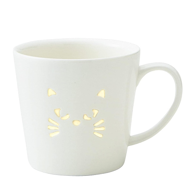 透かしマグ　ネコ