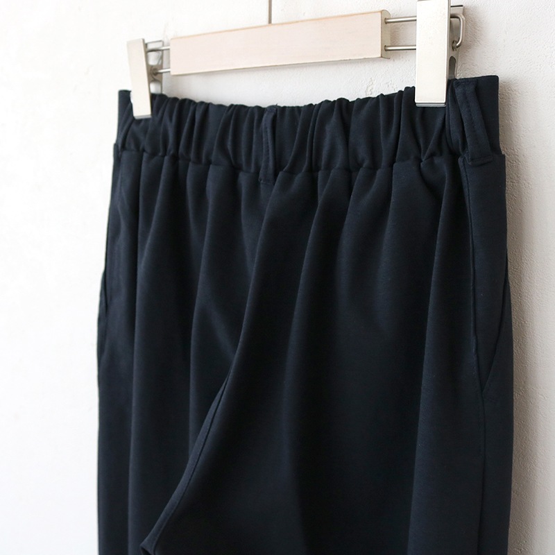 【3/15まで1000円引】トリックジップ きれいめポンチのタックストレートパンツ NV