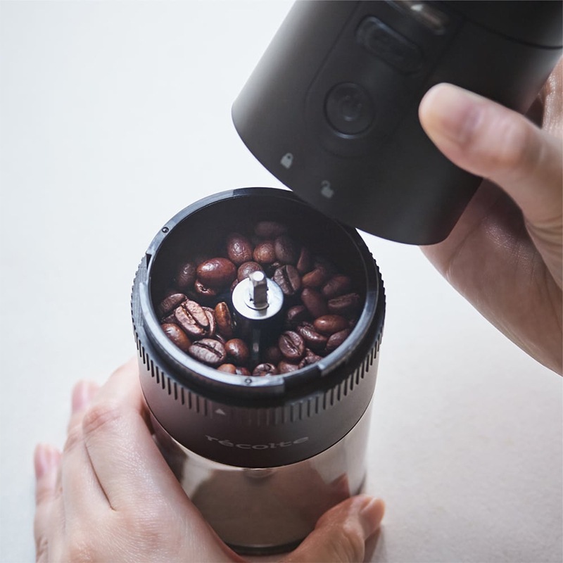 レコルト コードレスコーヒーグラインダー WH