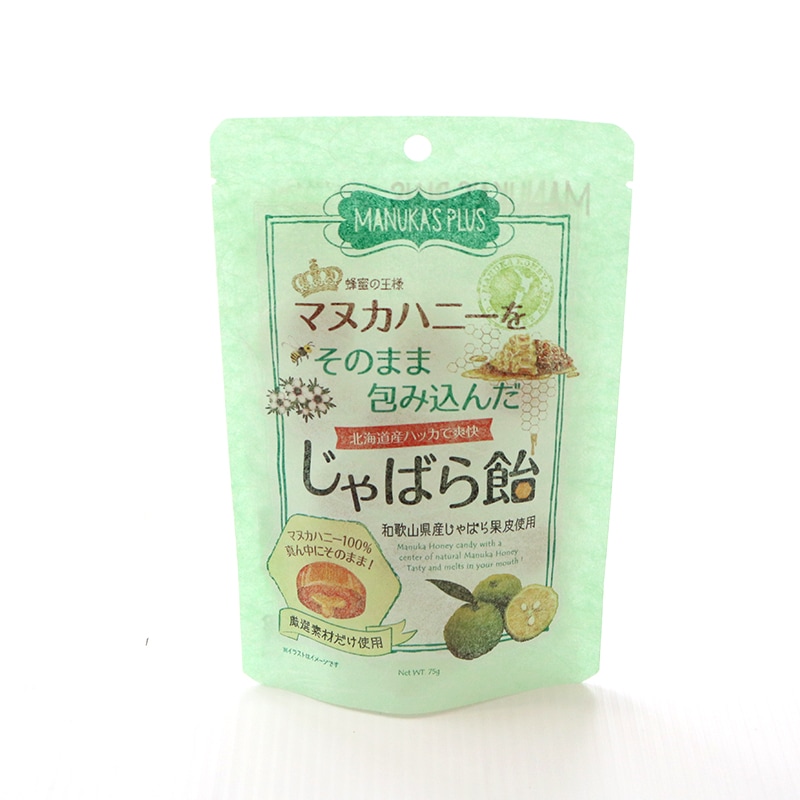 マヌカハニーをそのまま包んだじゃばら飴