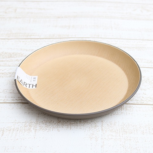 HD earth color 抗菌ラウンドプレートL DB