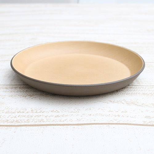 HD earth color 抗菌ラウンドプレートL DB