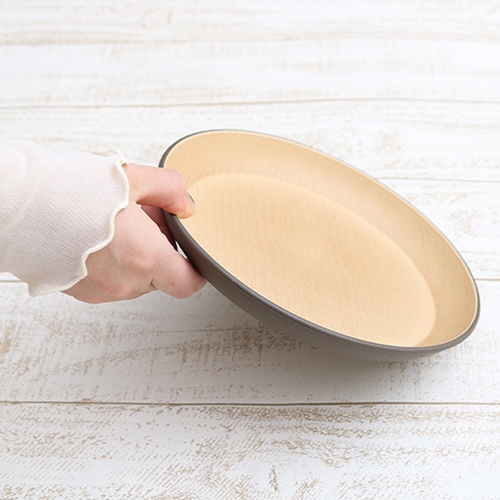 HD earth color 抗菌ラウンドプレートL DB