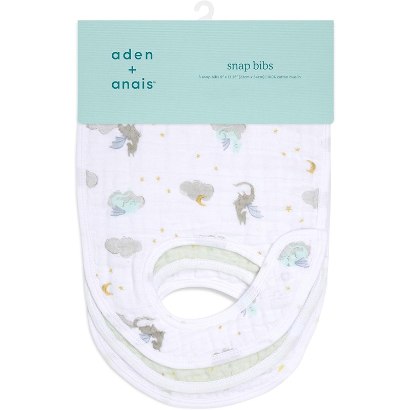 year of the dragon クラシックスナップビブ3枚入｜エイデン&アネイ