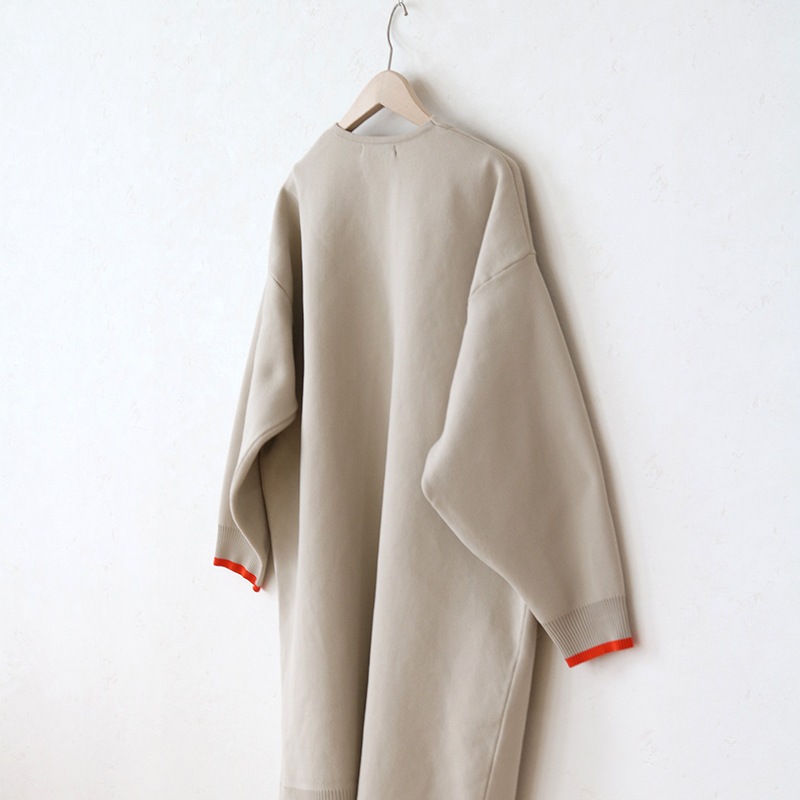 前立て裏グログラン軽量ニットコーディガン