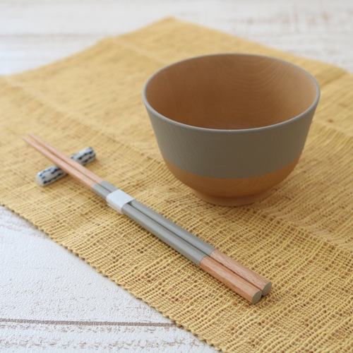 やさしい彩り八角箸 アマ色