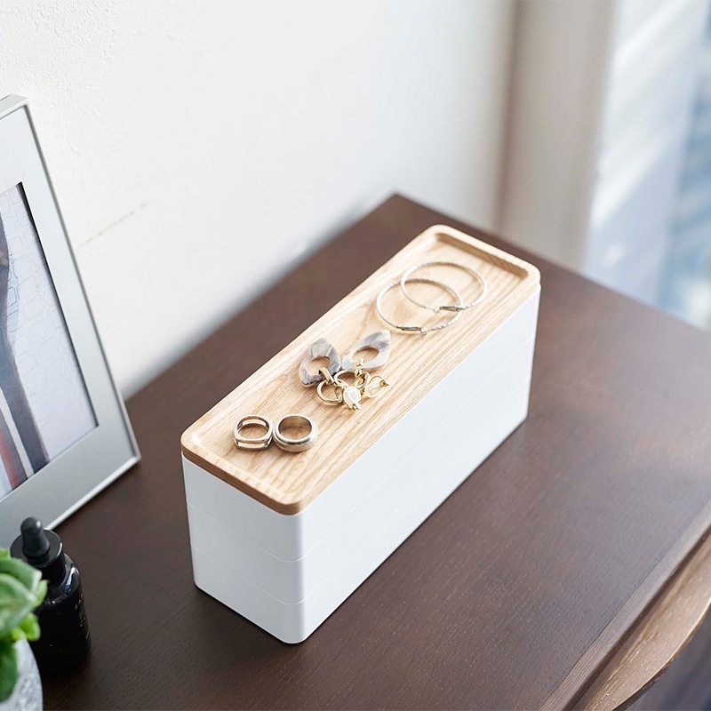 tower(タワー) トレー付きスリムアクセサリーケース 3段 リン tower(タワー) トレー付きスリムアクセサリーケース 3段 リン