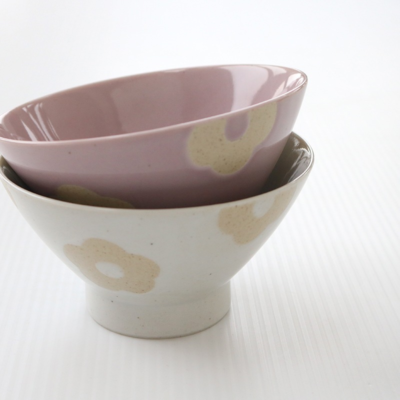 フラワーくわらんか茶碗