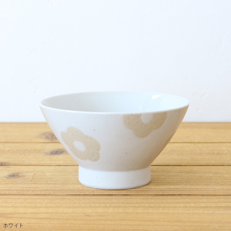 フラワーくわらんか茶碗