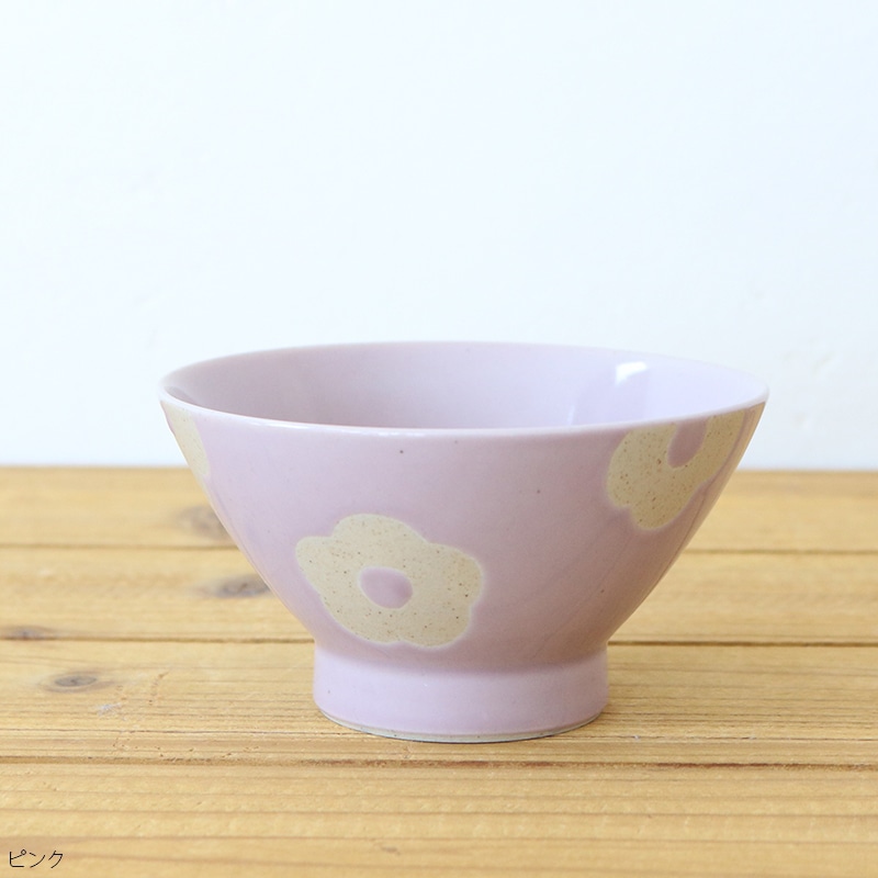 フラワーくわらんか茶碗