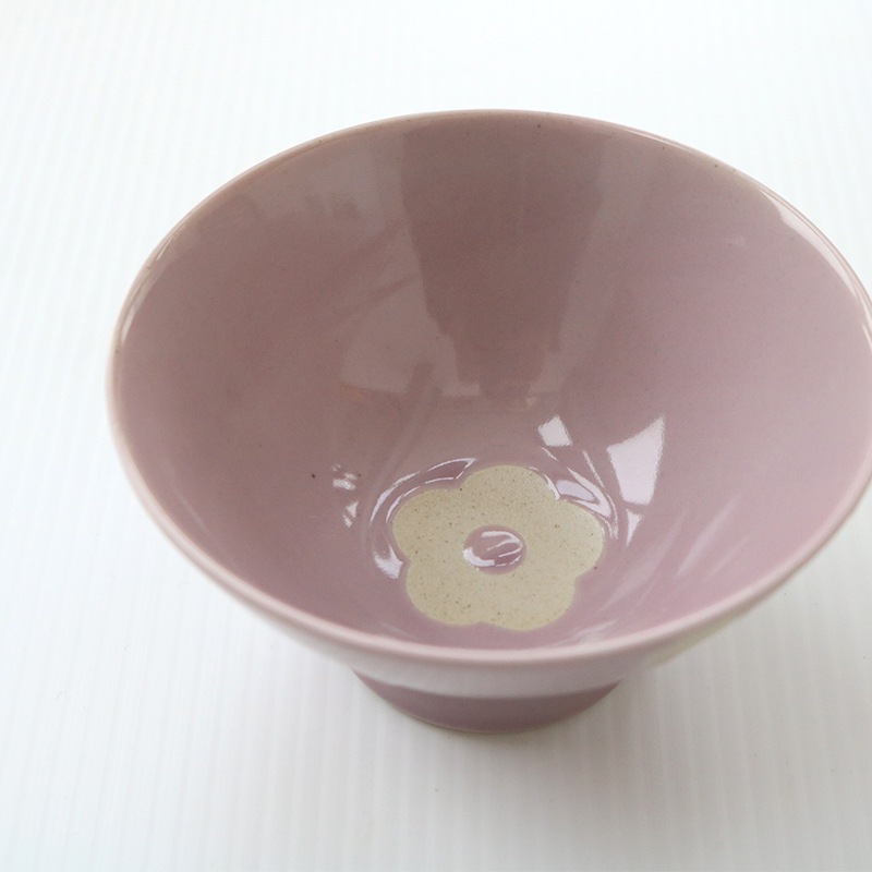 フラワーくわらんか茶碗