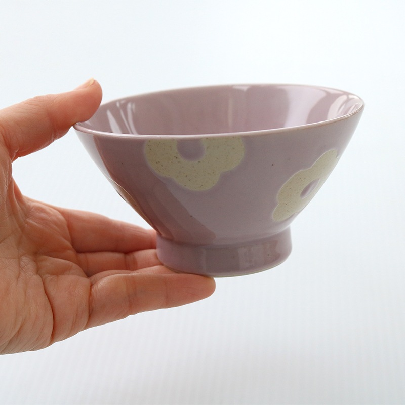 フラワーくわらんか茶碗