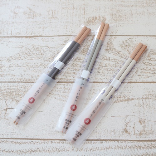 やさしい彩り八角箸 キナリ色