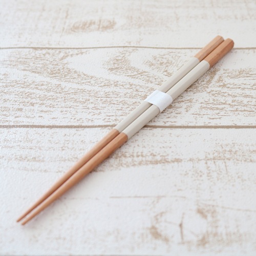 やさしい彩り八角箸 キナリ色