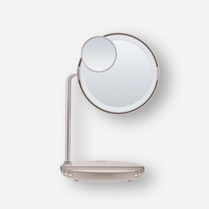 FESTINO　充電式　LEDファンミラー　サンドベージュ