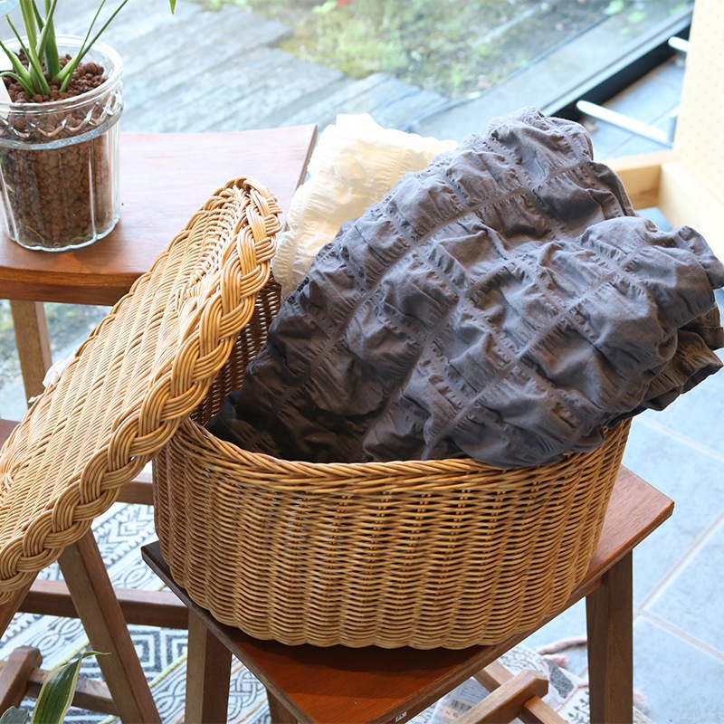 ユティルナイール フタ付バスケットL