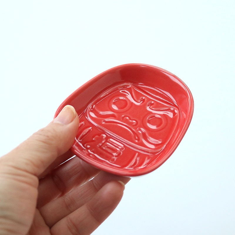 風水だるま 醤油小皿