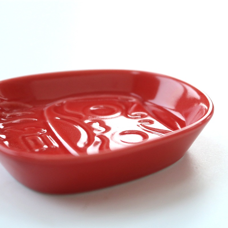 風水だるま 醤油小皿