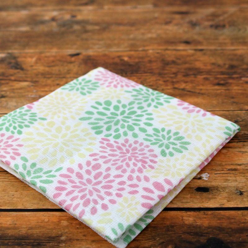 和布華蚊帳生地ふきん 満開菊