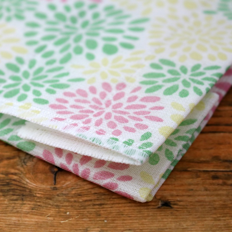 和布華蚊帳生地ふきん 満開菊