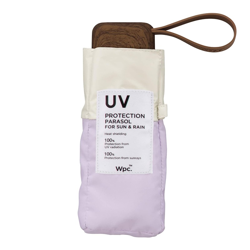 晴雨兼用(折傘)遮光切り継ぎタイニー LAV